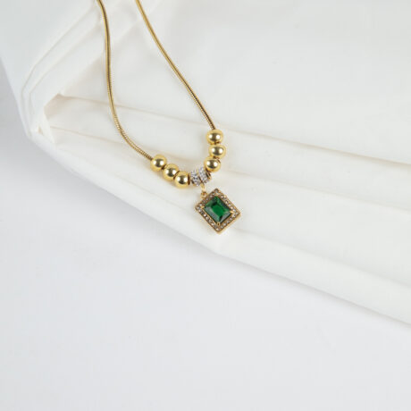 Emerald Orbit Necklace